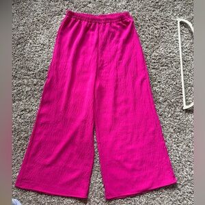 Meet me in Santorini pink wide leg flowy pant